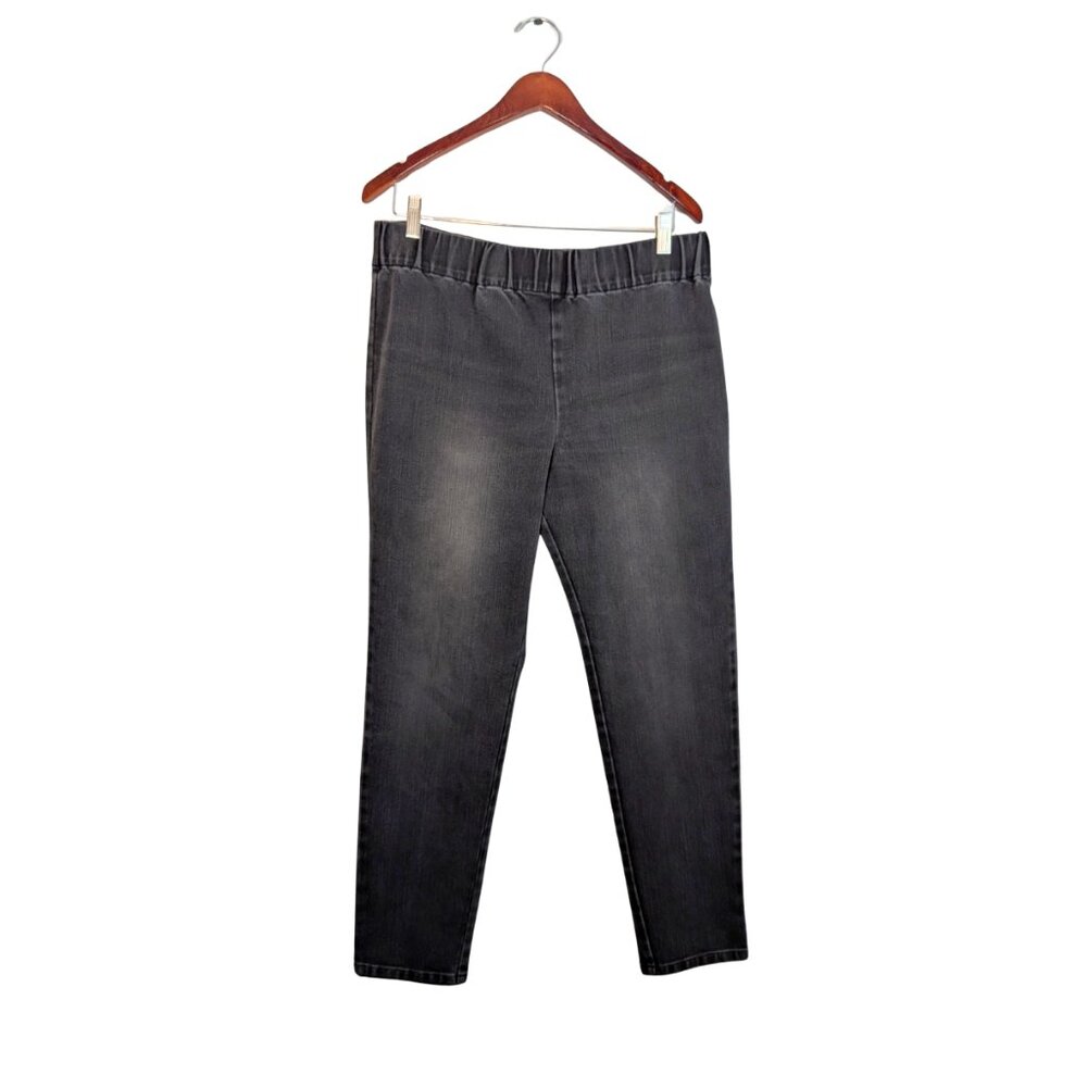 Soft Surroundings womens Jeans Large Metro jeggings Pants Stretch Black Wash